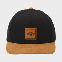 BILLABONG MENS STACKED SNAP CAP - BLACK/TAN