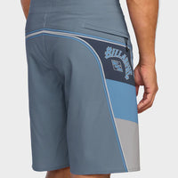 BILLABONG STRADDIE AIRLITE 20" BOARDSHORTS - STEEL BLUE