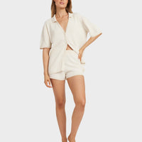 BILLABONG SUN BUBBLE STRIPE TOP - WHITECAP