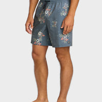 BILLABONG SUNDAYS LAYBACK - STEEL BLUE FLORAL
