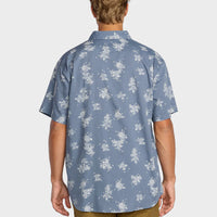 BILLABONG MENS SUNDAYS MINI SHIRT - STEEL BLUE