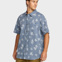 BILLABONG MENS SUNDAYS MINI SHIRT - STEEL BLUE