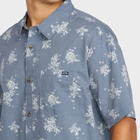 BILLABONG MENS SUNDAYS MINI SHIRT - STEEL BLUE