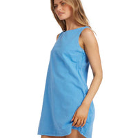 BILLABONG SUNSET BLISS MINI DRESS - TIDAL BLUE