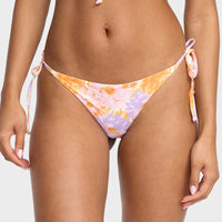 BILLABONG SWEET SURPRISE SIDE TIE TANGA PANT - MUILTI