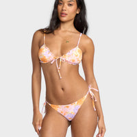 BILLABONG SWEET SURPRISE SIDE TIE TANGA PANT - MUILTI