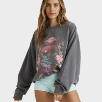 BILLABONG WOMENS LOST COAST CANYON CREW