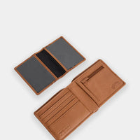 BILLABONG DIMENSION 2IN1 LEATHER WALLET - TAN