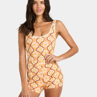 BILLABONG SOL GROOVE RETRO SURF SUIT - TANGERINE