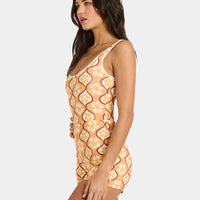BILLABONG SOL GROOVE RETRO SURF SUIT - TANGERINE