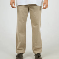 SILENT THEORY RELAXED STRAIGHT CHINO - TAN