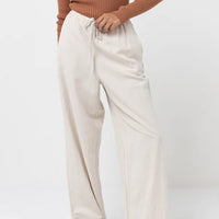 RHYTHM WOMENS CLASSIC DRAWSTRING PANT - OAT