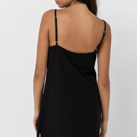 RHYTHM CLASSIC SLIP DRESS - BLACK