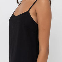 RHYTHM CLASSIC SLIP DRESS - BLACK