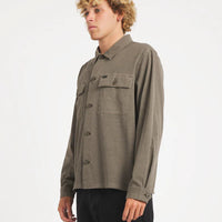 RVCA COASTAL OVERSHIRT - MUSHROOM
