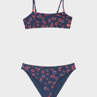 ROXY CUTE DITSY BRALETTE SET - OCEANA BLUE