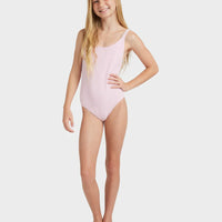 ROXY DAISY CHECK ONE PIECE - BONBON PINK