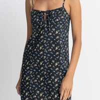 RHYTHM FLEUR FLORAL KEYHOLE SLIP DRESS