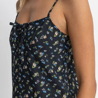 RHYTHM FLEUR FLORAL KEYHOLE SLIP DRESS