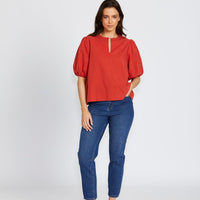 FLORANCE BOHEMIA LILITH TOP - PAPRIKA