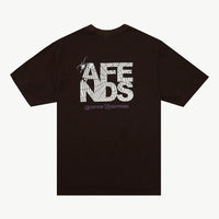 AFENDS FUNNEL RECYCLED RETRO TEE - WASHED COFFEE
