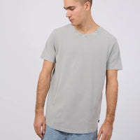 SILENT THEORY PIQUE TEE - GREY