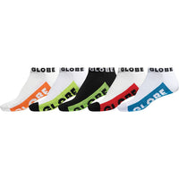 GLOBE MENS MULTI BRIGHTS ANKLE SOCK 5PK