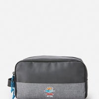 RIP CURL GROOM ICONS OF SURF TOILETRY BAG - GREY