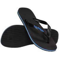 HAVAIANAS LOGO FILETE FC - BLACK/BLACK/BLUE