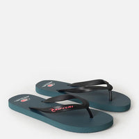 RIP CURL ICONS OF SURF BLOOM OPEN TOE THONGS - PINE NIGHT