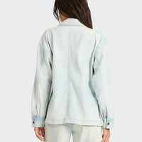 BILLABONG JADE SALTWASHED LONG SLEEVE WVN - BLUE MIST