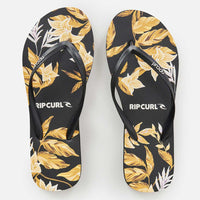 RIP CURL LA ISLA BLOOM THONGS - BLACK