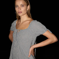 AFENDS LENNI MINI DRESS - INDY NAVY CHECK