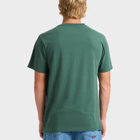 QUIKSILVER PEACE SHORT SLEEVE - TREKKING GREEN