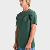 QUIKSILVER PEACE SHORT SLEEVE - TREKKING GREEN