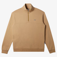 QUIKSILVER SATURN CHROME HALF ZIP SWEATSHIRT- KHAKI