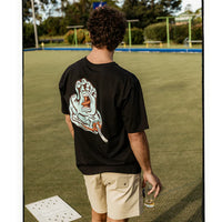 SANTA CRUZ POPSICLE HAND MEN'S T-SHIRT - OFF BLACK