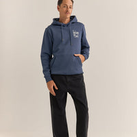 RHYTHM MENS AWAKE FLEECE HOODIE - NAVY
