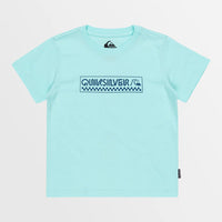 QUIKSILVER BUBBLE CHECK SS BOY - ISLAND PARADISE