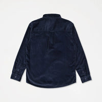 QUIKSILVER AIREYS CORDUROY LONG SLEEVE SHIRT - DARK NAVY