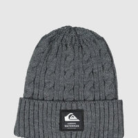 QUIKSILVER CABLE BEANIE - CHARCOAL HEATHER