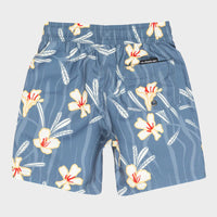 QUIKSILVER EVERYDAY STRAIGHT VOLLEY 17NB - CHINA BLUE DUSTY FLORAL