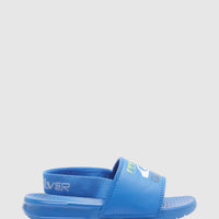 QUIKSILVER KIDS BRIGHT COAST STRAPPED SLIDE - BLUE