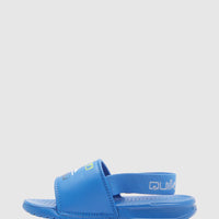 QUIKSILVER KIDS BRIGHT COAST STRAPPED SLIDE - BLUE