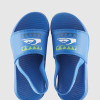 QUIKSILVER KIDS BRIGHT COAST STRAPPED SLIDE - BLUE