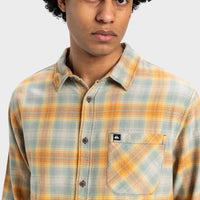 QUIKSILVER QS CLASSIC FLANNEL - CHINOIS GREEN CLASSIC FLANNEL