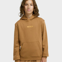 QUIKSILVER QUIK GLOBE HOODIE YOUTH - TABACCO BROWN