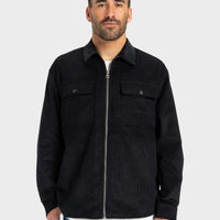 QUIKSILVER MENS SHAPAC RAD CASUAL JACKET - BLACK