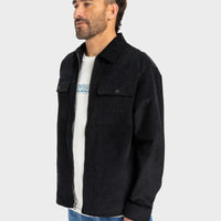 QUIKSILVER MENS SHAPAC RAD CASUAL JACKET - BLACK