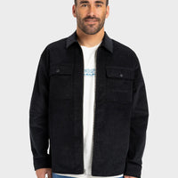 QUIKSILVER MENS SHAPAC RAD CASUAL JACKET - BLACK